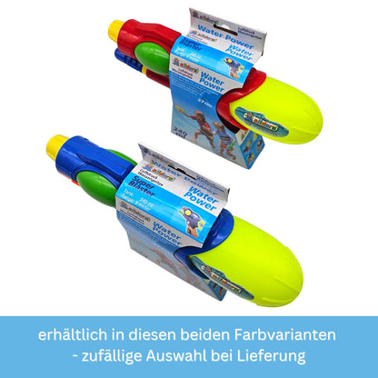 alldoro 60103 Water Power Wasserpistole ca. 27 cm, Reichweite bis zu 8 Meter, Wasserkanone mit 240 ml Wassertank, für Kinder ab 3 Jahren