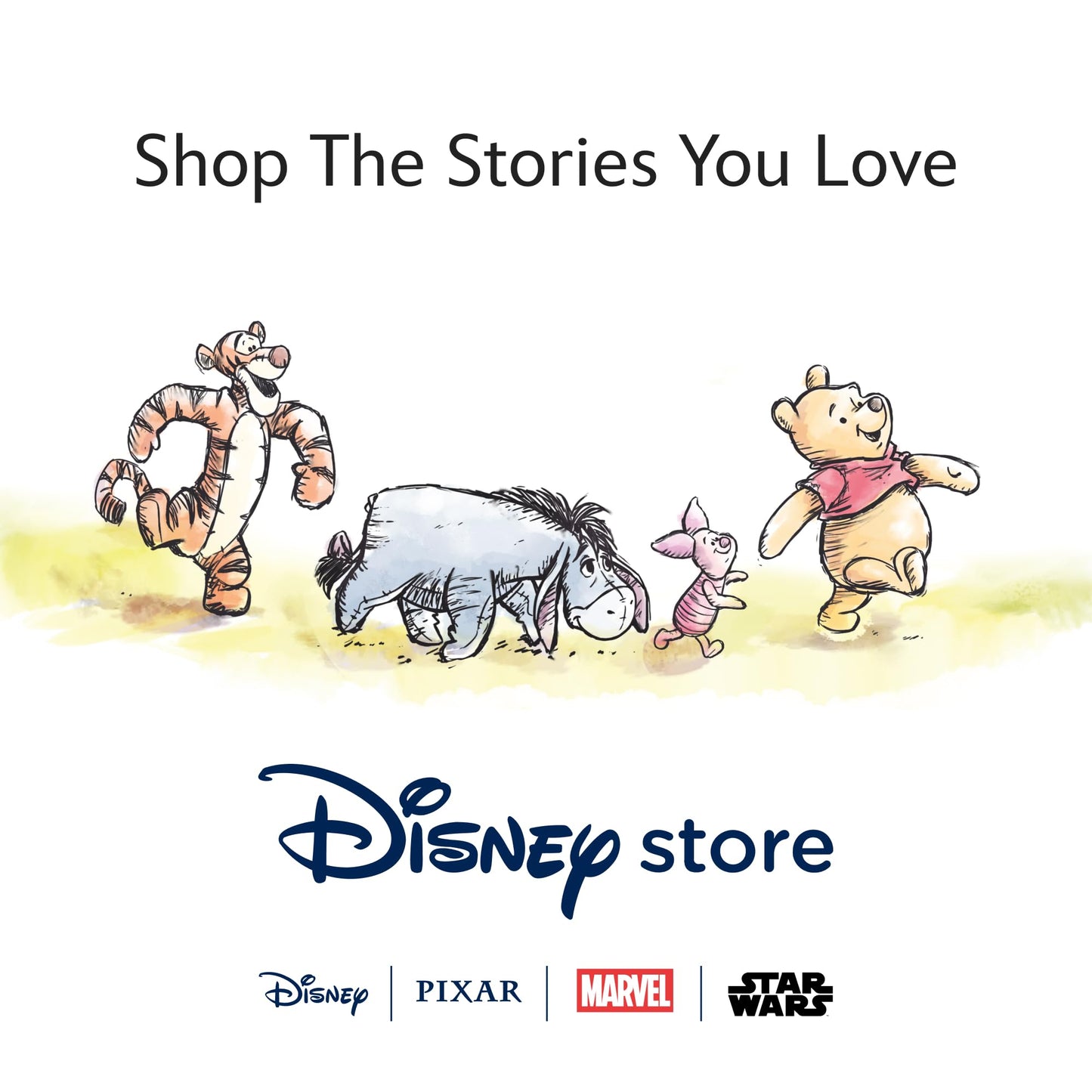 Disney Store Offizielles mittelgroßes I-Aah-Kuscheltier, 18 cm, von Winnie Puuh, Besticktes Kuscheltier mit Flauschiger Mähne und Schwanzspitze, Stickereien, geeignet ab 3 Jahren
