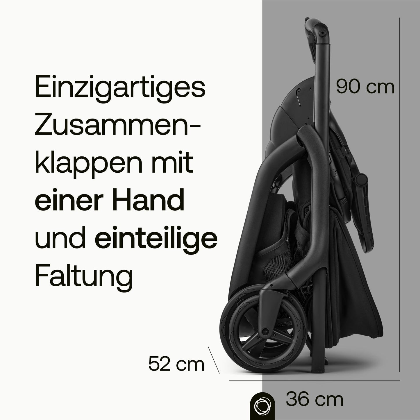 Bugaboo Dragonfly Plus Kinderwagen, kompakt und leicht optimal für die Stadt, Zusammenklappen mit einer Hand, wendbarer Sitz mit flacher Liegeposition, von Geburt bis Kleinkind, Desert Taupe
