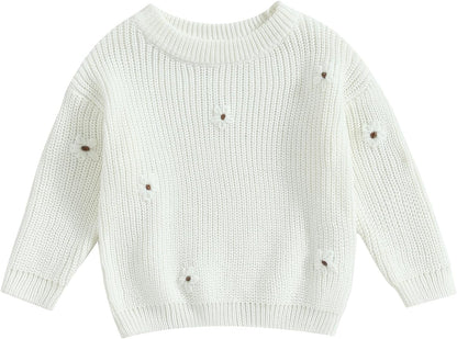 Geagodelia Baby Jumper Girls Boys Winter Knitted Sweater Shirt Knitted Jumper Long Sleeve Autumn Tops Soft Toddler Outwear