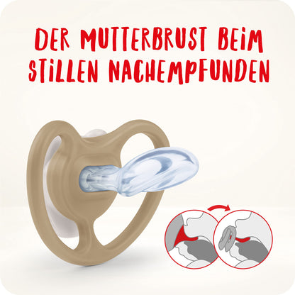 NUK Space Schnuller | 0–6 Monate | Schnuller mit extra Belüftung | BPA-freies Silikon | Disney Winnie Puuh | 2 Stück