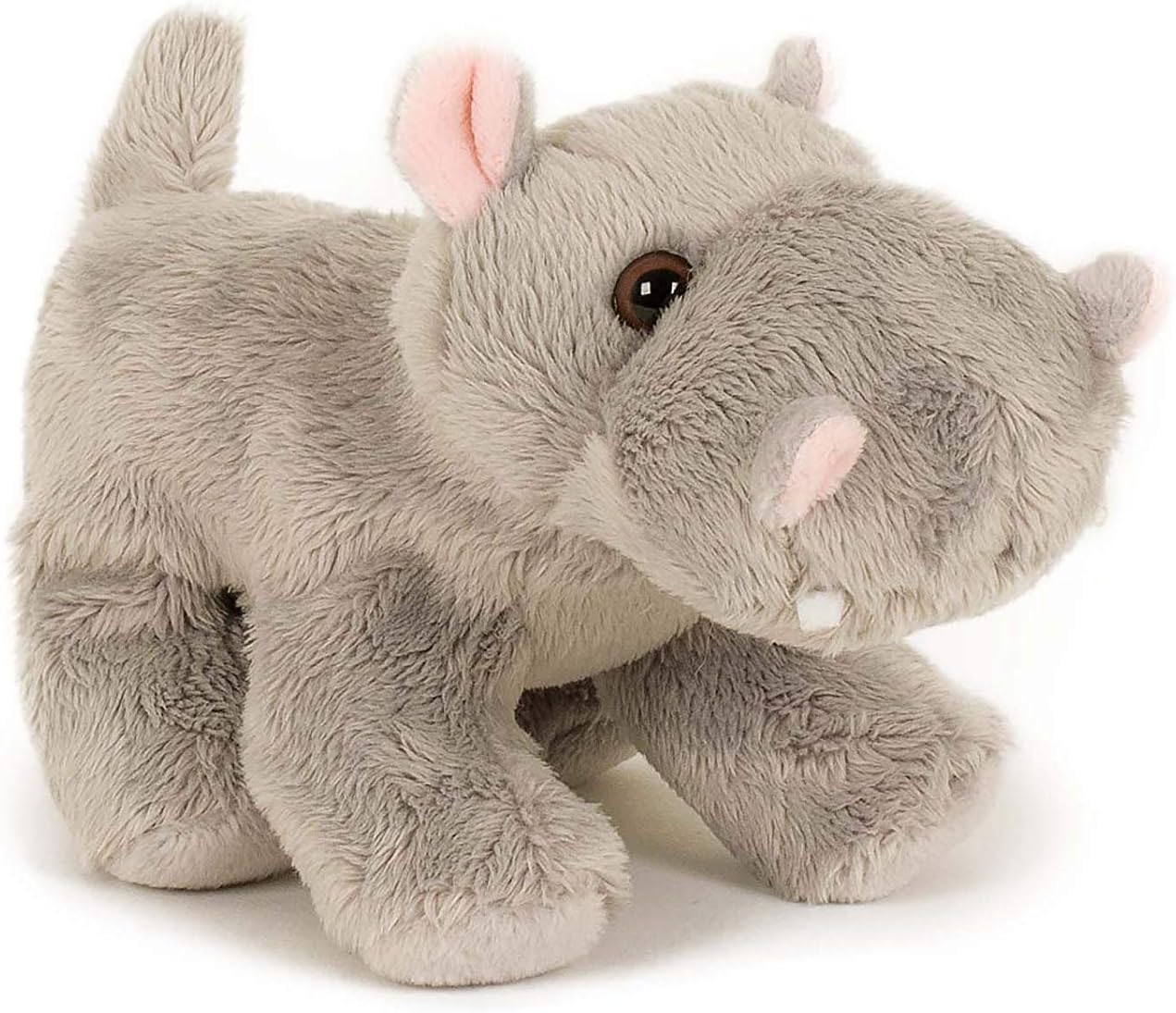 Trigon Stofftier Flußpferd, 13 cm Kuscheltier Plüschtier, Wildtier Zootier Flußpferde Softplüsch