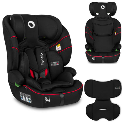 LIONELO LEVI I-SIZE 76-150 cm Kinderautositz, Gruppe 1 2 3, Seitenschutz, 10 Grad Kopfstützenverstellung Bequeme Armlehnen Verstellbare Rückenlehne, R129 i-Size - Meloni2