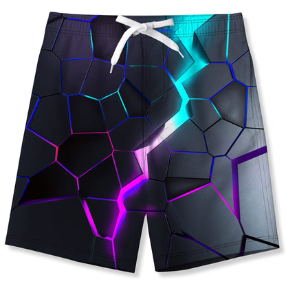 Fanient Badehose für Jungen lustige 3D Gedruckt Grafik Schnelltrocknend Beachwear Sport Laufen Badebekleidung Boardshorts