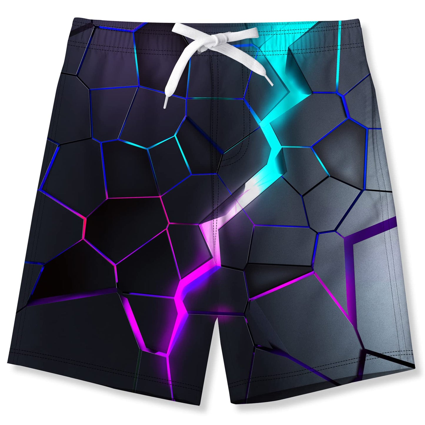 Fanient Badehose für Jungen lustige 3D Gedruckt Grafik Schnelltrocknend Beachwear Sport Laufen Badebekleidung Boardshorts
