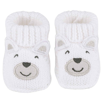 LACOFIA 2 Pairs Newborn Knitted Baby Shoes Soft Baby Boys Girls Ankle Boots 0-3 Months