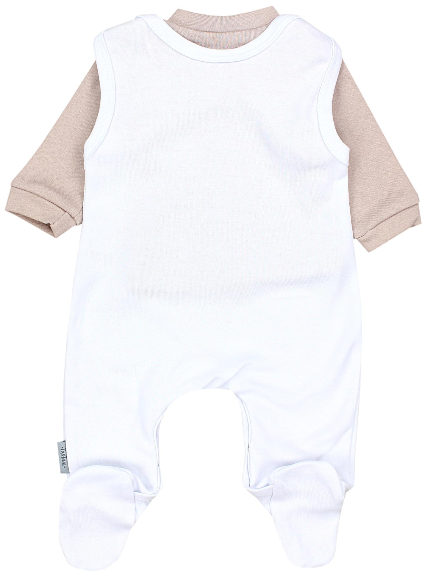TupTam Baby Unisex Strampler Set mit bedrucktem Spruch, 2er-Pack