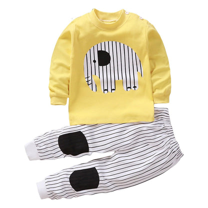 ZTFYKLIN Langärmlige Oberteile und Hosen mit Animal-Print für, und Mädchen, lockerer Loungewear-Anzug für 0 bis 9 Daddys Girls Outfit Mädchen Baby Kleidung Baby Set Junge Newborn