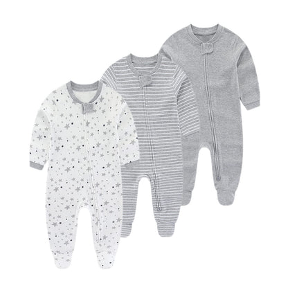 Chamie Strampler für Babys, Strampler, langärmelig, Baumwolle, 0–3 m/3–6 m/6–9 m/9–12 m