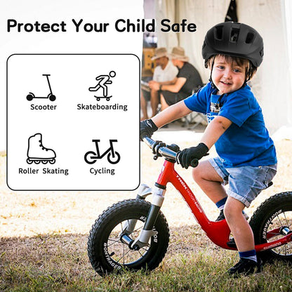 KORIMEFA Toddler Helmet Children's Bicycle Helmet Baby Multi-Sport Adjustable Helmet Sports Helmet Cycling Bicycle Scooter Skateboard Helmet Lightweight for Children Boys Girls from 2-8 Years Old