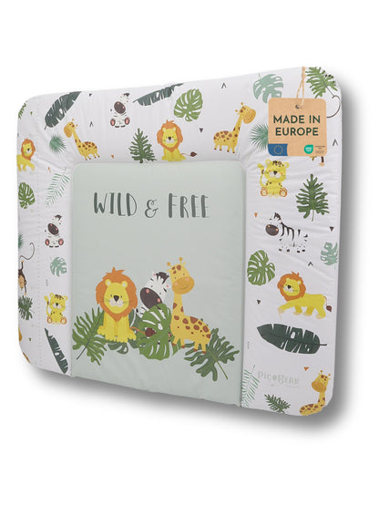 pic Bear Wickelauflage - hochwertige OEKO-TEX Wickeltischauflage - pflegeleichte Wickelunterlage - Auflage Wickelkommode - 85 x 72 cm - Sealife
