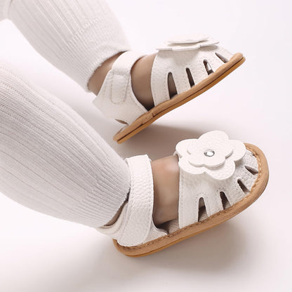 MASOCIO Babyschuhe Mädchen Sandalen Sommer Schuhe Flach Gummi Rutschfest