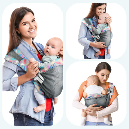 Baby carrier for newborns from birth, ergonomic, child carrier, adjustable baby carrier, suitable for babies from 3 to 36 months, easy to put on, ideal for hands-free parenting 