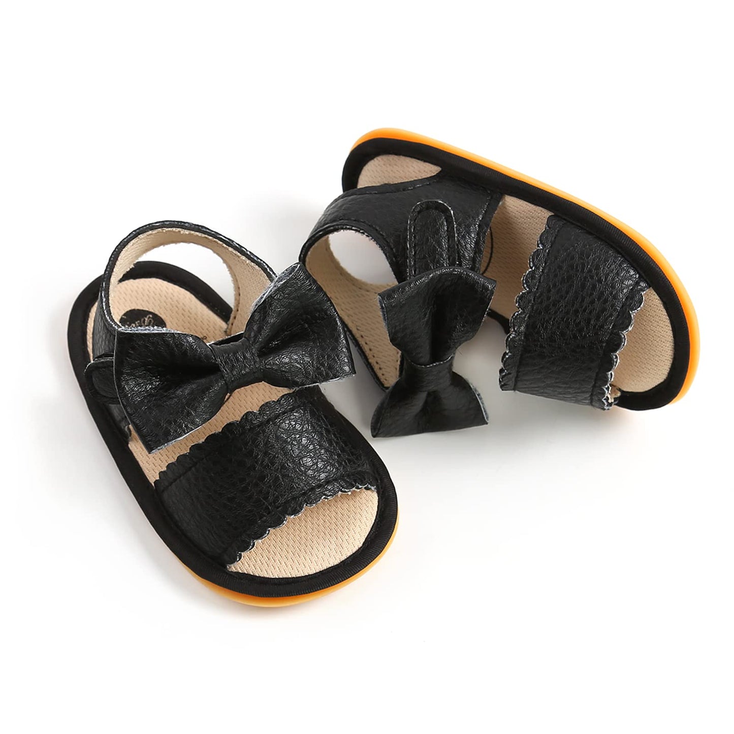Babyschuhe RVROVIC Sandalen für Jungen und Mädchen mit weichem Sohlen, leichten Sommer-Schuhen und Schleifen-Knoten für Kleinkinder, ideal für den Outdoor-Gang.