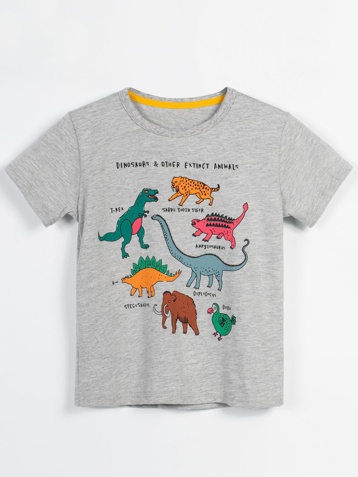 YOUNGSOUL Jungen T-Shirt Dinosaurier Kinder Kurzarm Tee Shirt Sommer Tops 3er-Pack