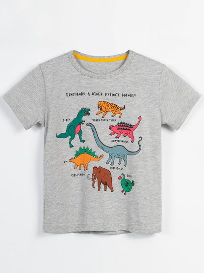 YOUNGSOUL Jungen T-Shirt Dinosaurier Kinder Kurzarm Tee Shirt Sommer Tops 3er-Pack