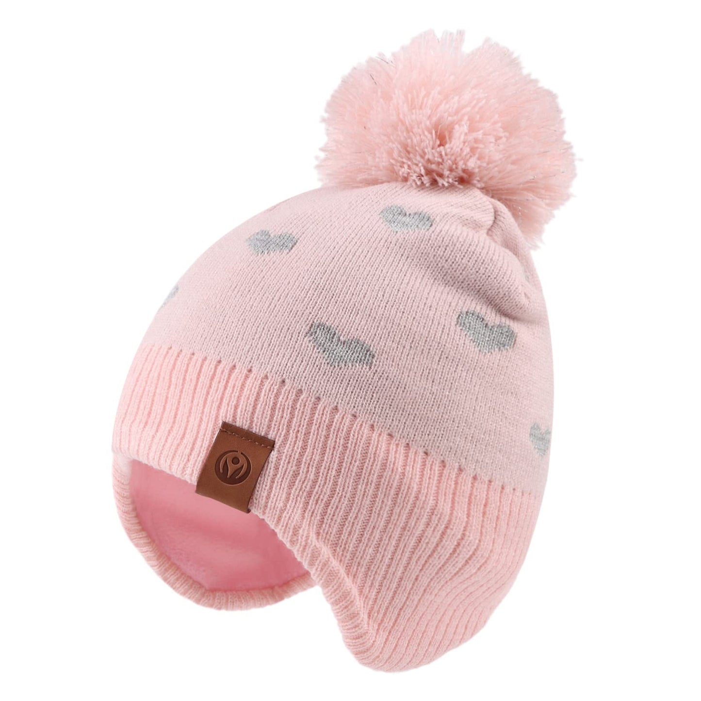 XIAOHAWANG Baby Strickmütze Winter Babymütze Junge Warme Kindermütze Junge Beanie Mütze Dicke Wintermütze für Herbst,Winter