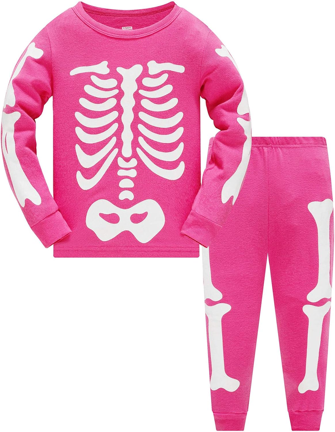 TEDD Girls' Pyjamas, Cotton, Cute, Unicorn, Long Sleeves, Two-Piece Pyjamas Set, Kids’ Sleepwear, Winter, Christmas, Sizes 1-12 Years
