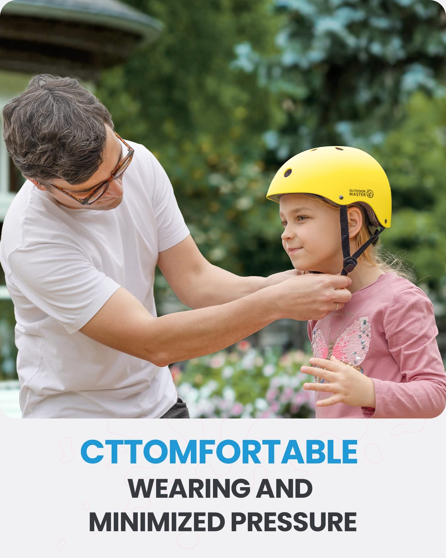 OutdoorMaster Youth &amp; Kids Bike Helmet - Adjustable Multi-Sport Skateboard Helmet with Removable Liners for Balance Bike, Toddler Scooter, ONE Wheel Hoverboard 
