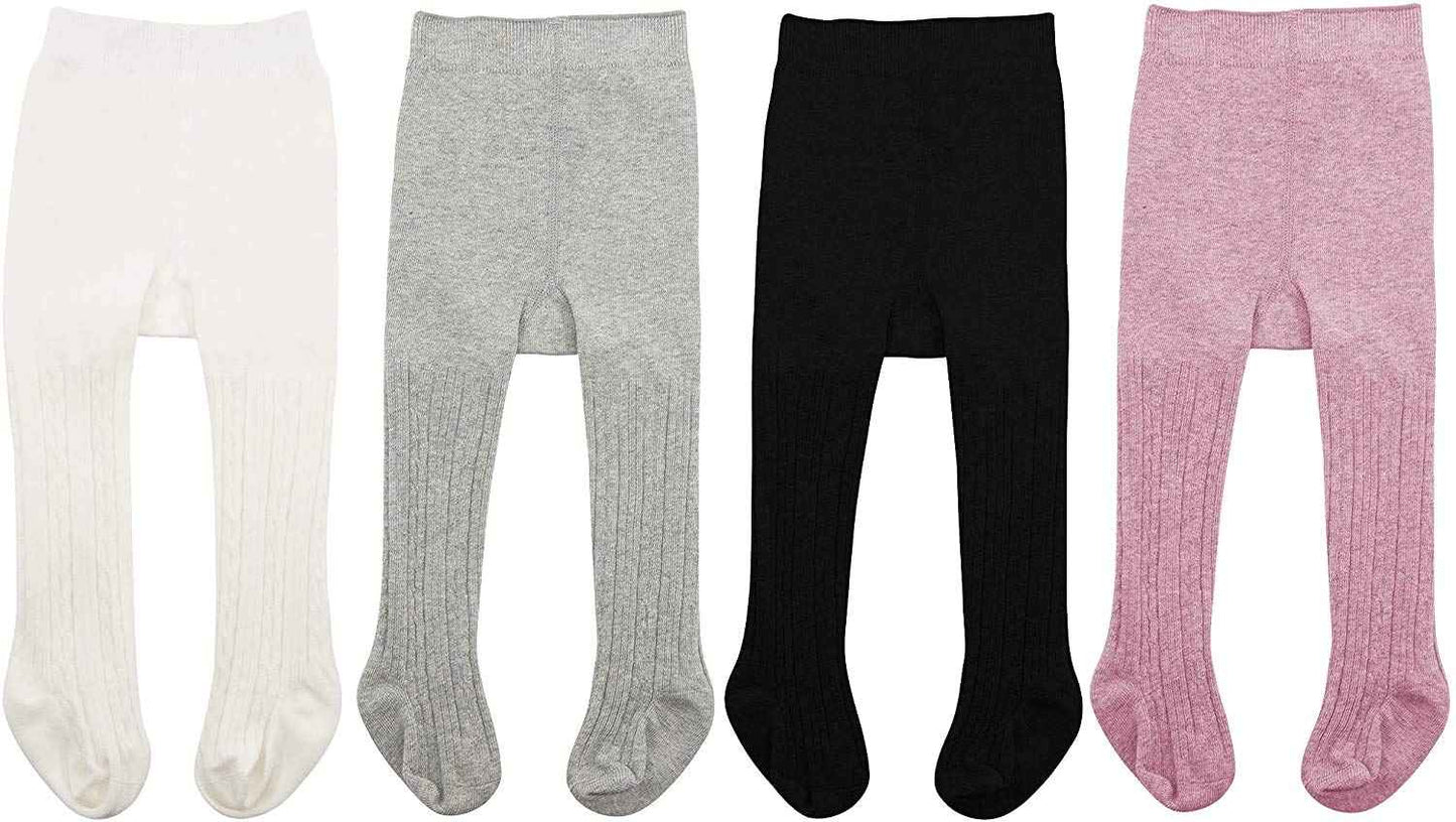 Durio Baby Tights for Girls Boys Cotton Children's Tights Children's Tights Set Warm Stockings Leggings