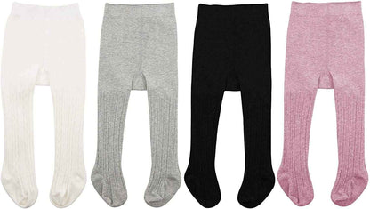 Durio Baby Tights for Girls Boys Cotton Children's Tights Children's Tights Set Warm Stockings Leggings