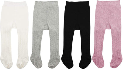 Durio Baby Tights for Girls Boys Cotton Children's Tights Children's Tights Set Warm Stockings Leggings