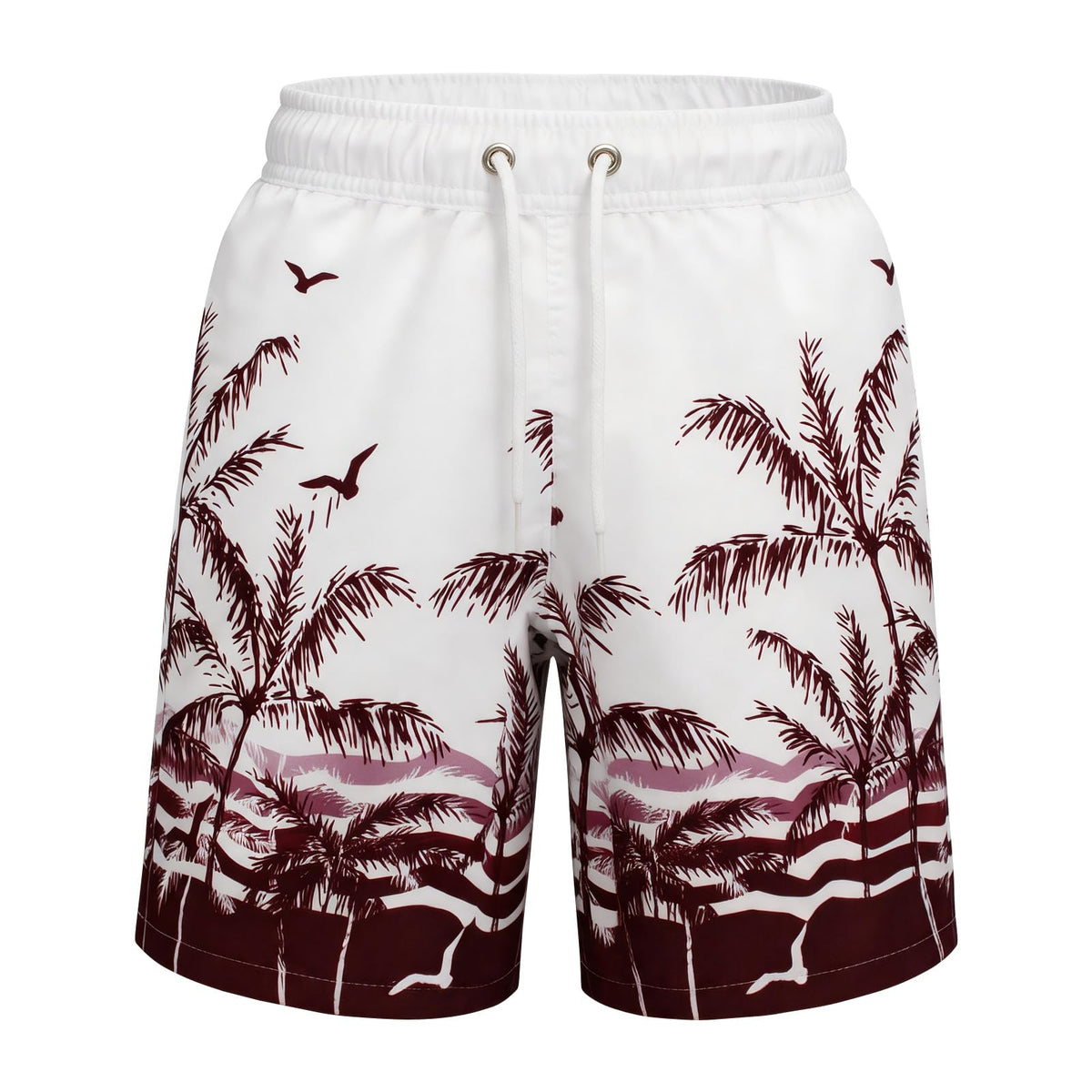 MEILONGER Boys' Swim Shorts Quick-drying Boardshorts with Mesh Lining Pockets and Adjustable Drawstring 