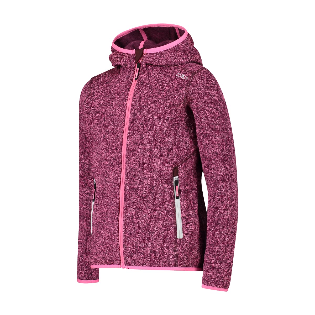 CMP boys fleece jacket Knitted Fix Hood 