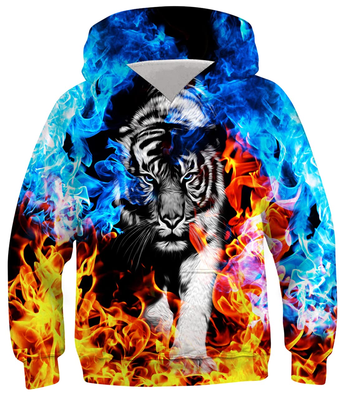 Fanient Children's / Boys' / Girls' Hoodies, 3D Print, Vivid Animal Cartoon Graphic Sweatshirt, Pocket Pullover Hoodie for 6-16 Years 