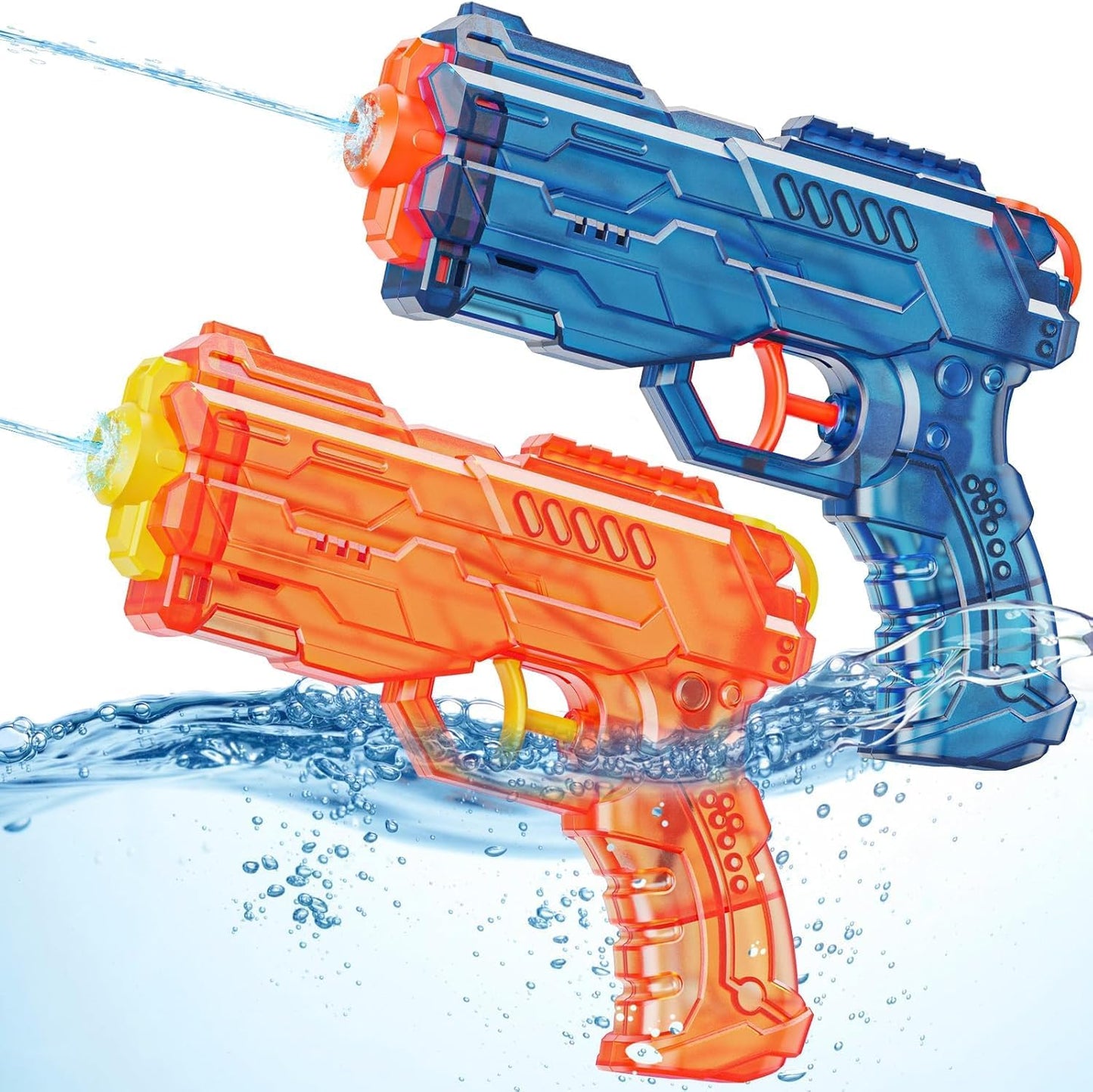 Wasserpistole Kinder 2 Stück Wasserspritzpistole Reichweite 10 Meter Wasserpistole Klein für Kinder Sommer Schwimmbad Pool Strand Wasserschlacht Wasserspritzpistole Spielzeug