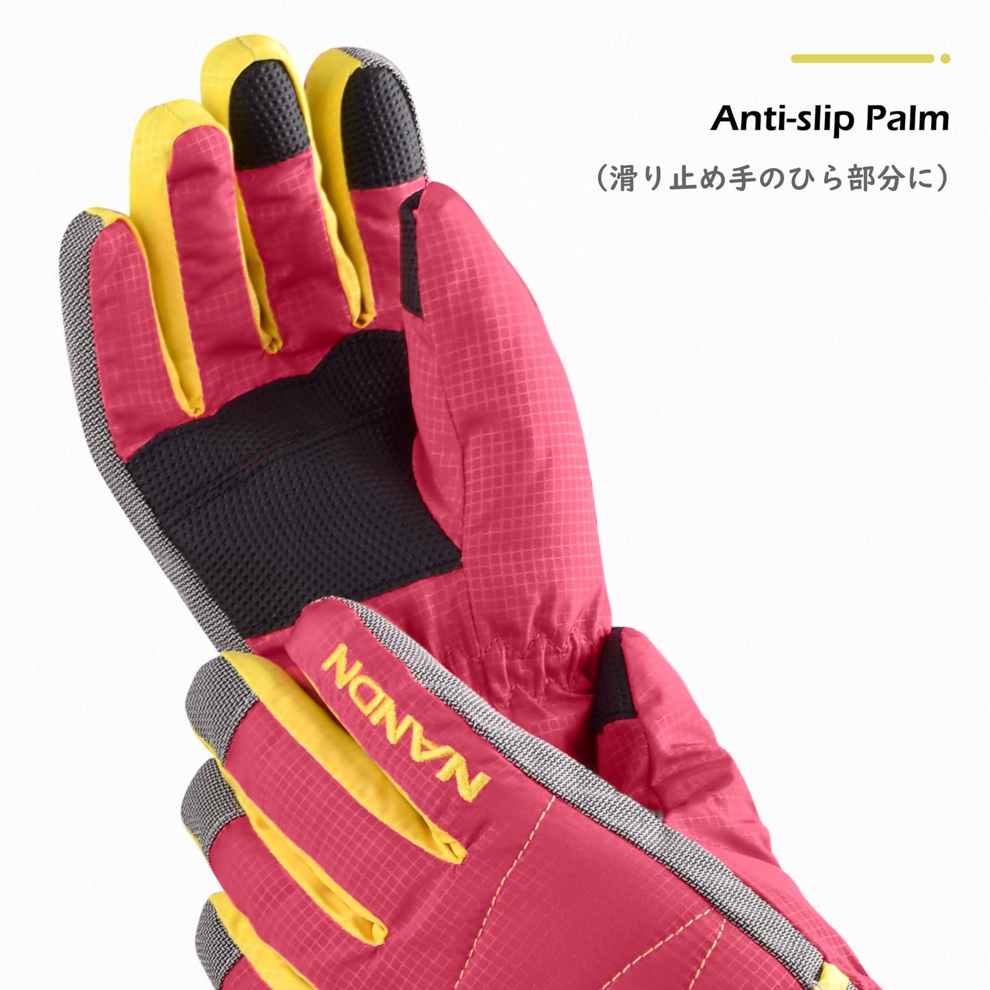 TRIWONDER Children's Ski Gloves, Thermal Fleece Gloves, Warm Winter Gloves for Boys and Girls