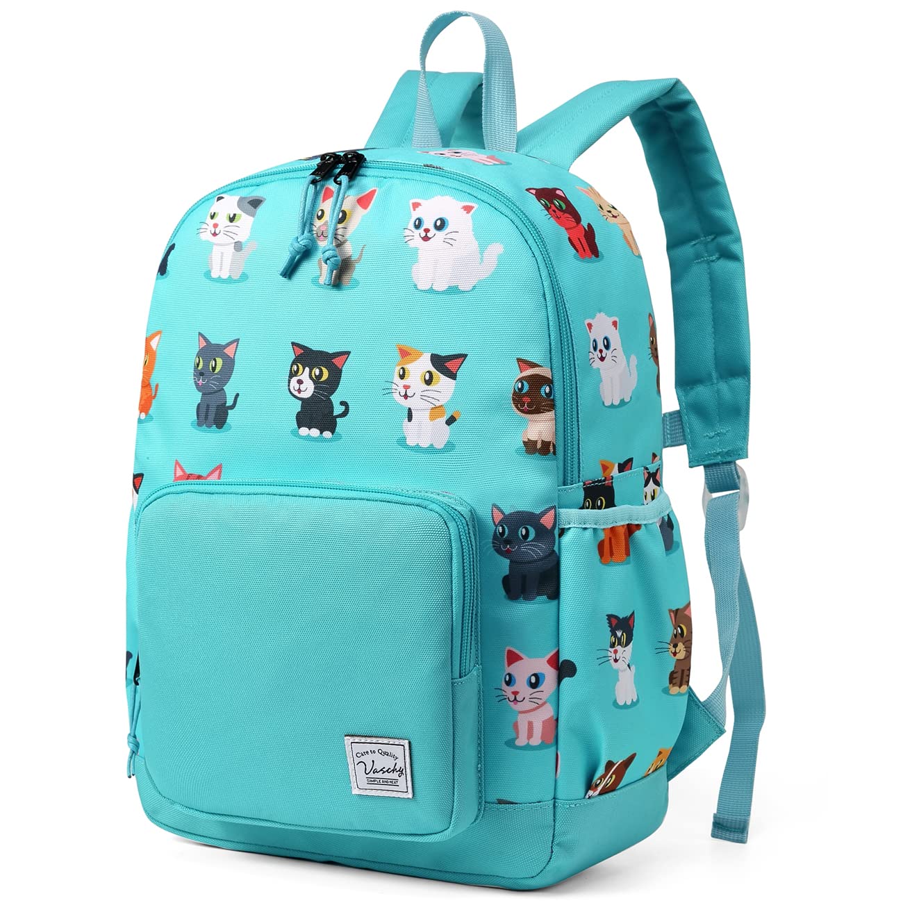 Rucksack für Mädchen, 4-6 Jahre, Schulrucksack mit Seitentaschen und Brustgurt, 127-Einhorn, one size, Niedlich