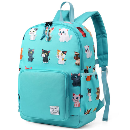 Rucksack für Mädchen, 4-6 Jahre, Schulrucksack mit Seitentaschen und Brustgurt, 127-Einhorn, one size, Niedlich