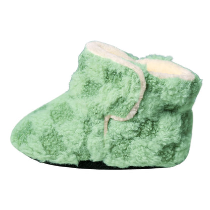 YloveM Toddler Baby Boys Girls Booties, Unisex Newborn Winter Shoes Thick Snow Boots Non-Slip Sole Soft Toddler Warm Sock Shoes