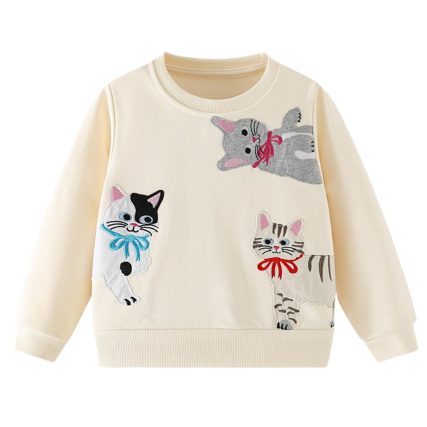 Sweatshirt Mädchen Pullover Kinder Mädchen Baumwolle Langarm Shirt Einhorn Bunny Warm Tops 2-8 Jahre Größe 92 98 104 110 116 122 128