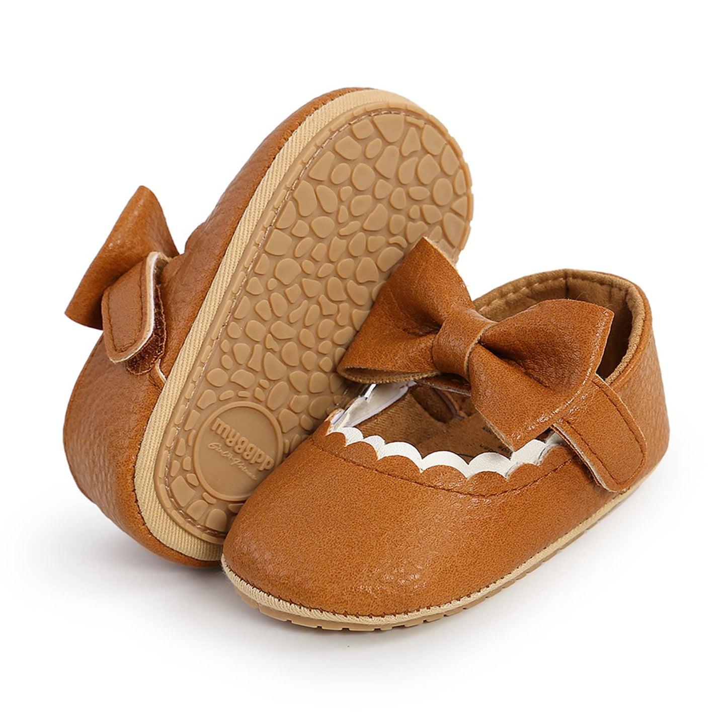 RVROVIC Baby Mädchen Mokassins Prinzessin Mary Jane Flache Kleider Schuhe Premium Leichte Weiche Sohle Krippe Schuhe Kleinkind Schuhe