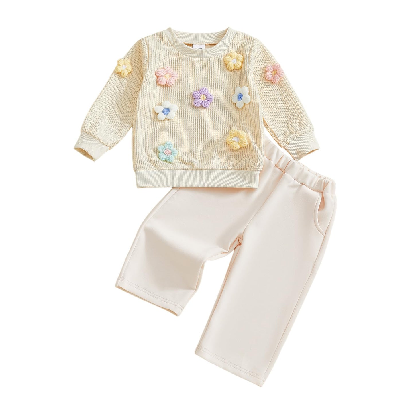 Baby Mädchen Kleidung Langarm Top + Hose Zweiteiler Neugeborene Herbst Winter Babykleidung Set Kleinkind Bekleidungssets für 6 Monate-4 Jahre
