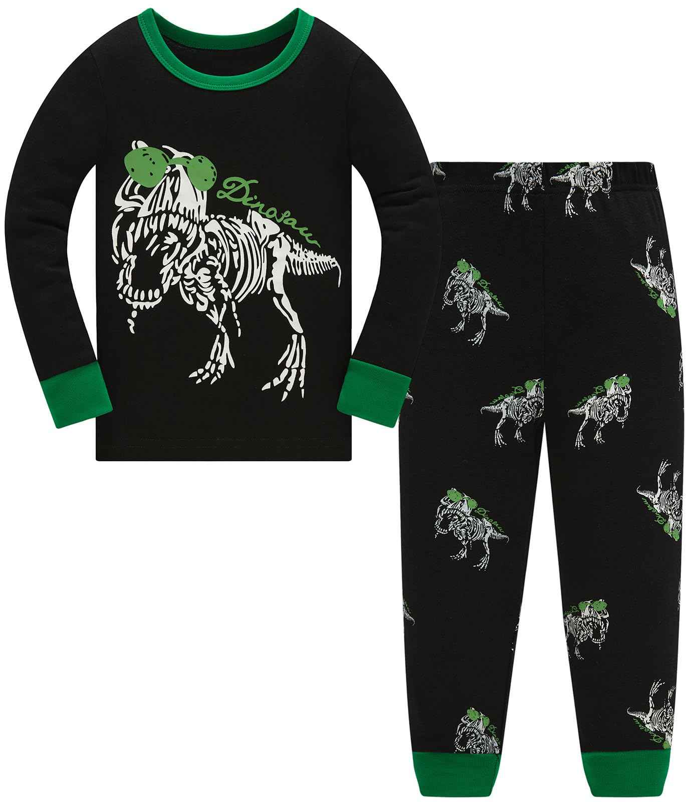 Boys Pyjamas Dinosaur Children's Sleepwear Long Sleeve Cotton Winter Christmas Pyjama Set Size 92-152, 1-12 Years