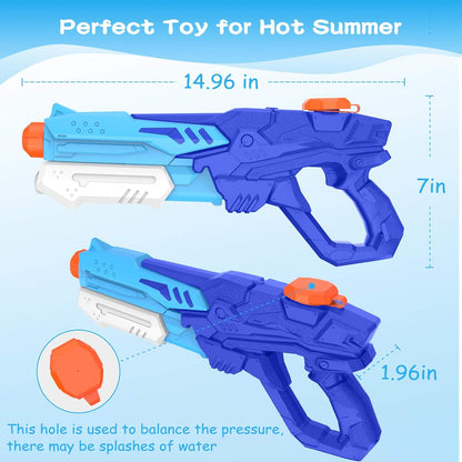 Water Gun Toy, Kiztoys Squirt Guns for Kids Adults Large Water Squirt Guns 8 - 10 Meters Long Range for Party Blaster Beach Summer Pool Water Balloons Water Toys