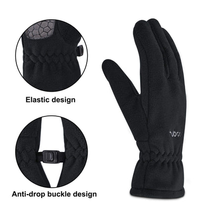 Arcweg Children's Gloves, Fleece, Warm Running Gloves, Winter Gloves, Non-Slip Cycling Gloves, Touchscreen Gloves for Boys and Girls, Finger Gloves for Sports, Outdoor, Camping, Hiking, Running