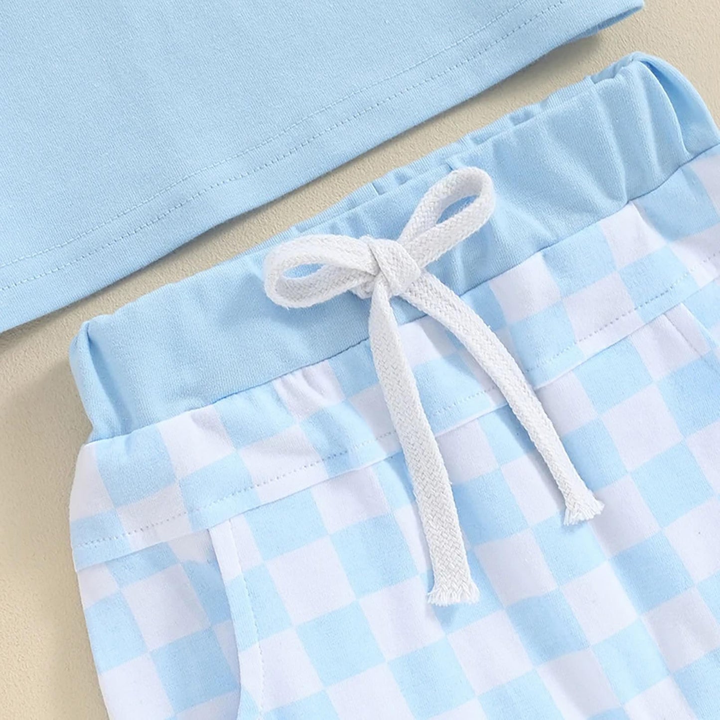 Baby Sommerkleidung Jungen Neugeborene Set Kurzarm Streifen T-Shirt und Casual Hose mit Taschen Sommer 2Pcs Outfits Kleinkind Bekleidungsset