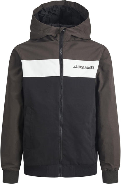 JACK &amp; JONES Jjerush Blocking Hood Bomber Sn Jr Boys Jacket 