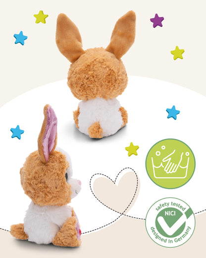 NICI GLUBSCHIS Kuscheltier Hase Spottitu 15cm bunt - Stofftier aus weichem Plüsch, niedliches Plüschtier zum Kuscheln und Spielen, für Kinder & Erwachsene, tolle Geschenkidee - 61453