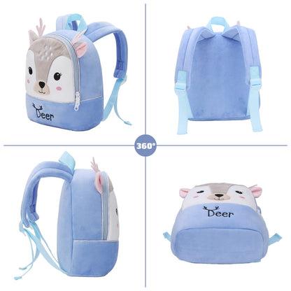 Kinderrucksack Kinder Mini Schulrucksack Tiere Kindergartentasche fur Jungen Madchen Kleinkind (Rosa Kuh)