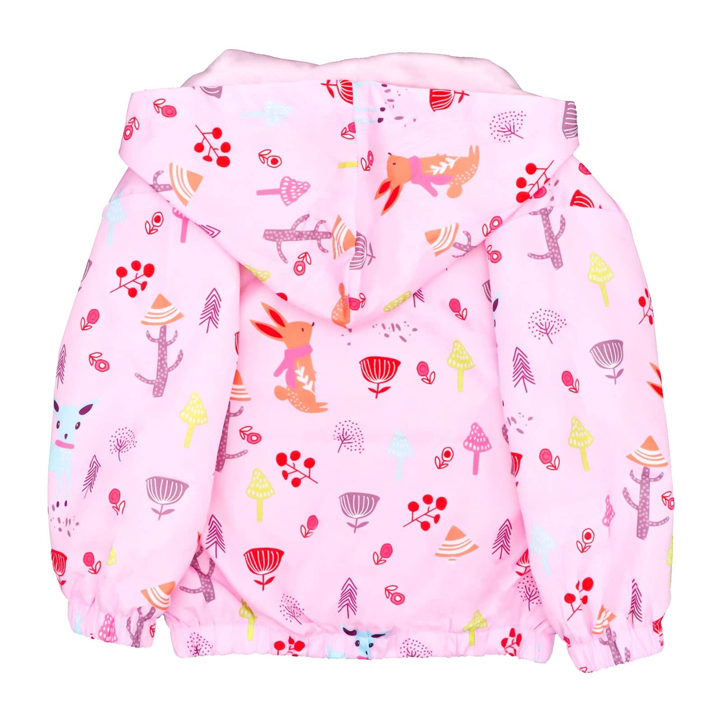 JinBei Jacken Mädchen Jacke Baby Kinder Kapuzen Sweatjacke Kapuzenjacke Cartoon Aufdruck Winddicht Mantel Windjacke Übergangsjack Frühling Herbst Outwear Softshelljacke Regenjacken 1-7 Jahre