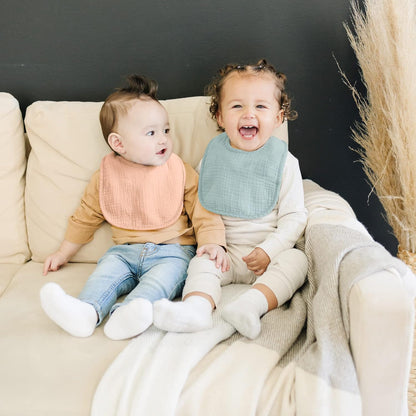 SLOSH Lätzchen Baby Für Neugeborene Babylätzchen für Babys und Kleinkinder Jungen und Mädchen Unisex Set Druckknopf