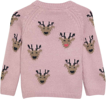 s.Oliver Mädchen Strickpullover mit Weihnachtsmotiv
