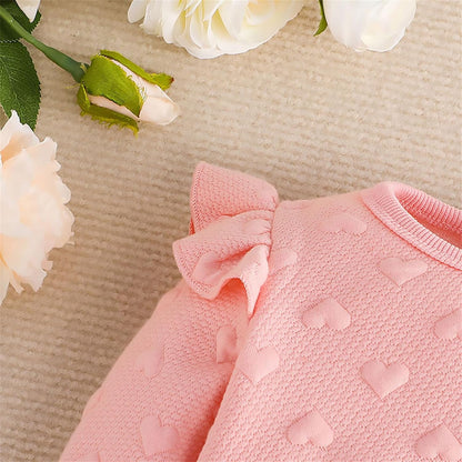 Kleinkind Baby Mädchen Outfits Langarm Sweatshirt Top Hosen mit Fliege Kleinkind Herbst Winter Kleidung Set