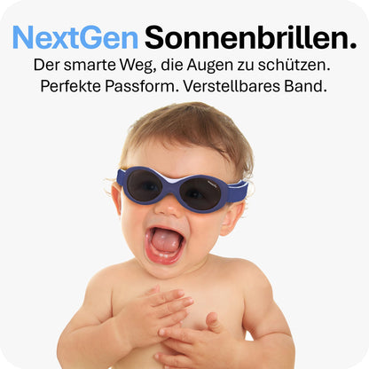 Mausito BABY Sonnenbrille 0-18 Monate Mädchen I VERGLEICHSSIEGER Sonnenbrille Baby 100% UV-Schutz I BIEGSAM & verstellbares Band I Schadstofffrei I Europäisches Design für Kinder gemacht