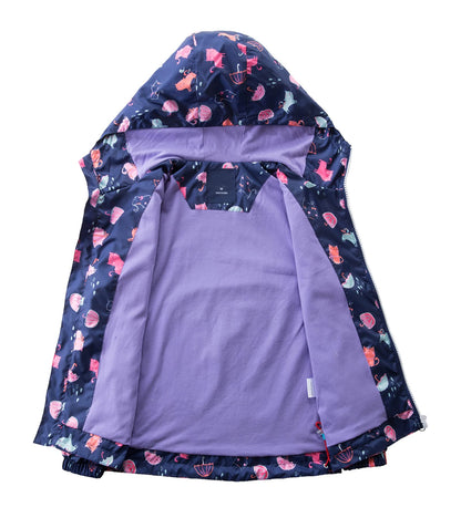 YOUNGSOUL Girls Rain Jacket Wind and Waterproof Transition Jacket 